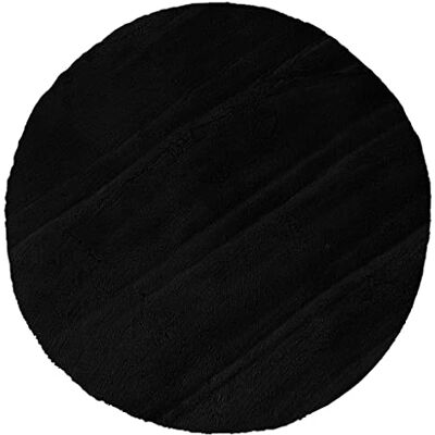 Indomex Rug Fluffy 080 cm rund svart Indomex Rug Fluffy 080 cm rund svart