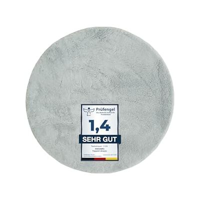andiamo matta arezzo för vardagsrum matsal lättskött elegant mysig matta enfärgad 67 cm rund grå andiamo matta arezzo för vardagsrum matsal lättskött elegant mysig matta enfärgad 67 cm rund grå