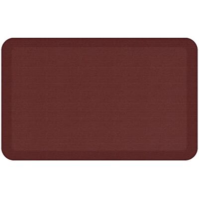 GelPro Designer Comfort Grasscloth Crimson Ergo-Foam Anti-Fatigue Kitchen Floor Mat, 20"x32 GelPro Designer Comfort Grasscloth Crimson Ergo-Foam Anti-Fatigue Kitchen Floor Mat, 20"x32