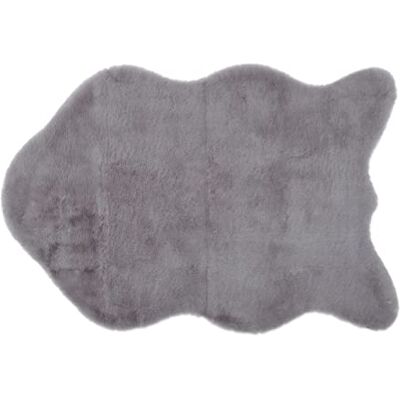GOZZE Gözze Fuskpälsmatta, konstgjord päls 100% polyester, 80 x 120 cm, silver GOZZE Gözze Fuskpälsmatta, konstgjord päls 100% polyester, 80 x 120 cm, silver