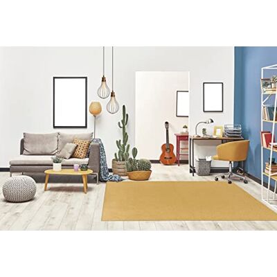 eCarpet Matta Vardagsrum Sovrum Kort Hög Modern Enkel Enkel Anti-Allergisk LATIN Samling GUL 120 cm x 170 cm eCarpet Matta Vardagsrum Sovrum Kort Hög Modern Enkel Enkel Anti-Allergisk LATIN Samling GUL 120 cm x 170 cm