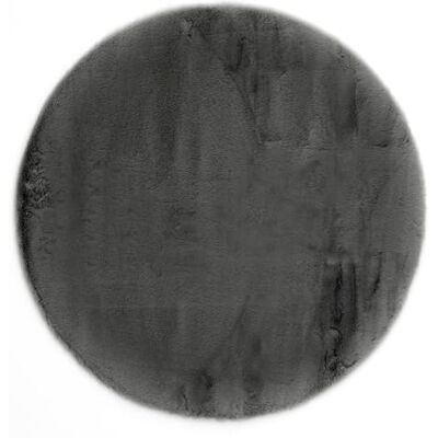 -LUXOR- living Matta, mysig hög lugg, fuskpäls, matta, pälsimitation i fårskinnsutseende, 120 cm rund, antracit -LUXOR- living Matta, mysig hög lugg, fuskpäls, matta, pälsimitation i fårskinnsutseende, 120 cm rund, antracit