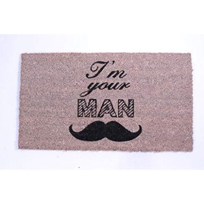 Lafinesse Dekorativ kokos entré dörrmatta 'I'm your man' 70 cm x 40 cm Lafinesse Dekorativ kokos entré dörrmatta 'I'm your man' 70 cm x 40 cm