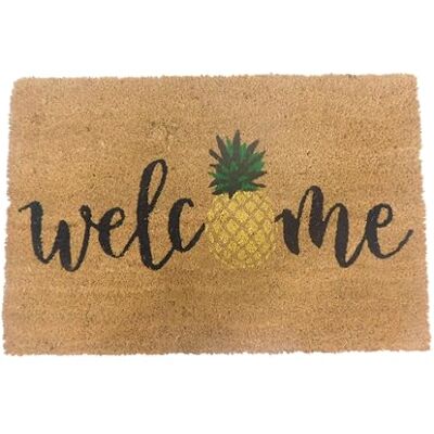 Relaxdays Dörrmatta kokos, ananas, 60 x 40 cm, halkfri, väderbeständig, dörrmatta inomhus och utomhus, dörrmatta, flerfärgad Relaxdays Dörrmatta kokos, ananas, 60 x 40 cm, halkfri, väderbeständig, dörrmatta inomhus och utomhus, dörrmatta, flerfärgad
