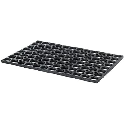 Nicoman Honeycomb inomhus utomhus gummiring entré golv dörrmatta slitstark matt med dräneringshål anti-trötthet smutsskrapa lekplats trädgårdsmatta – (60 x 40 cm, 1,3 cm tjock, liten) Nicoman Honeycomb inomhus utomhus gummiring entré golv dörrmatta slitstark matt med dräneringshål anti-trötthet smutsskrapa lekplats trädgårdsmatta – (60 x 40 cm, 1,3 cm tjock, liten)