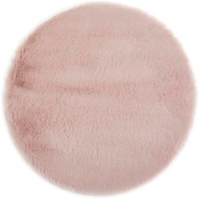 -LUXOR- living -LUXOR- levande fuskpäls coste fluffig matta sovrum – perfekt för användning som sängmatta sovrum – mysig pälsmatta lammskinnsimitation 120 cm rund gammalrosa -LUXOR- living -LUXOR- levande fuskpäls coste fluffig matta sovrum – perfekt för användning som sängmatta sovrum – mysig pälsmatta lammskinnsimitation 120 cm rund gammalrosa