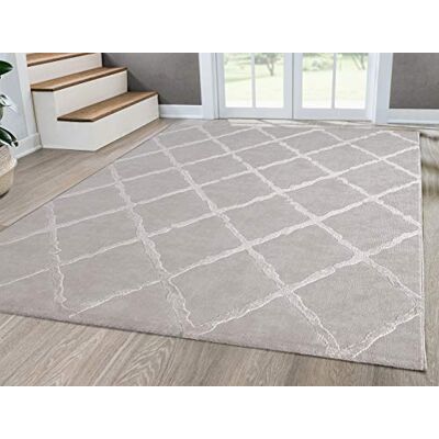 Mias Teppiche Mia´s mattor Anna vardagsrumsmatta, kort lugg, 080 x 300 cm, romb beige Mias Teppiche Mia´s mattor Anna vardagsrumsmatta, kort lugg, 080 x 300 cm, romb beige