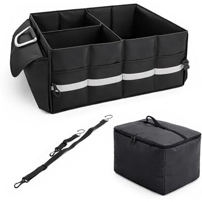 Relaxdays bagageutrymme organiserare med lock, avtagbar kylväska, vikbar, 30 x 60 x 40 cm, svart Relaxdays bagageutrymme organiserare med lock, avtagbar kylväska, vikbar, 30 x 60 x 40 cm, svart