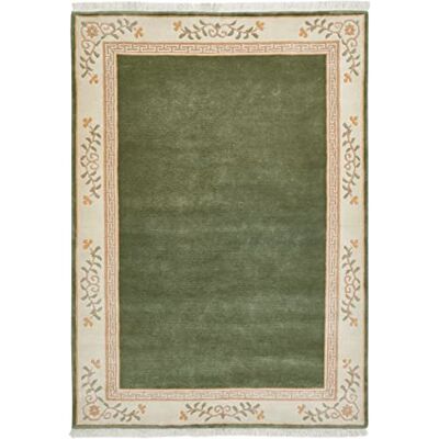 -LUXOR- living Matta Gala handknuten premiummatta av 100% ull – högkvalitativ hållbar knytmatta 120 x 180 cm grön -LUXOR- living Matta Gala handknuten premiummatta av 100% ull – högkvalitativ hållbar knytmatta 120 x 180 cm grön