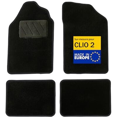DBS Bilmattor specialtillverkade för Clio 2 (1998 till 2001) halkfria bilgolvmattor Galaxy-matta 4 stycken DBS Bilmattor specialtillverkade för Clio 2 (1998 till 2001) halkfria bilgolvmattor Galaxy-matta 4 stycken