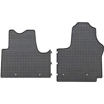 Petex Gummimattor fram lämpliga för Vivaro/Trafic/Talento/NV 300 svart 2-delad passform Petex Gummimattor fram lämpliga för Vivaro/Trafic/Talento/NV 300 svart 2-delad passform