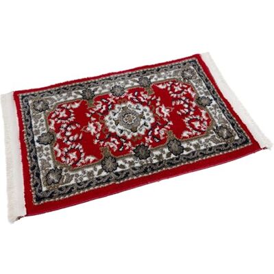 Petex Orientmatta med fransar traditionellt orientaliskt mönster vävd röd Petex Orientmatta med fransar traditionellt orientaliskt mönster vävd röd
