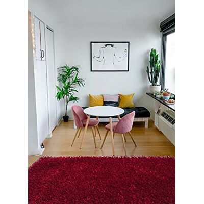 Ottoman Shaggy Matta, Tjockt hår, Röd, 0,90 x 1,50 cm Ottoman Shaggy Matta, Tjockt hår, Röd, 0,90 x 1,50 cm