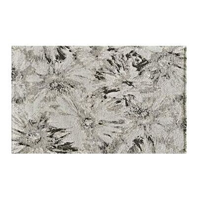 BIANCHERIAWEB Matta Vardagsrum Velour Halkfri Dis Flower Loto Färg Silver Suardi, 115x175 cm, Silver BIANCHERIAWEB Matta Vardagsrum Velour Halkfri Dis Flower Loto Färg Silver Suardi, 115x175 cm, Silver