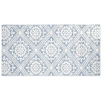 Indomex Rug Mena 080 x 150 cm blå/vit Indomex Rug Mena 080 x 150 cm blå/vit