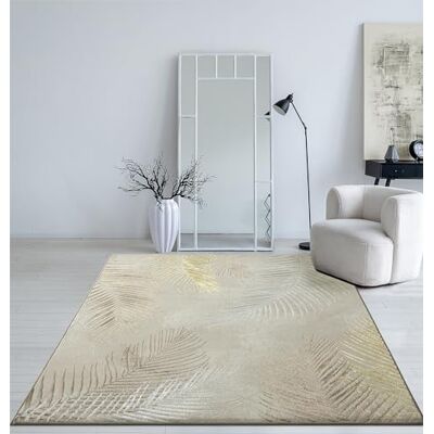 Mias Teppiche Mia's mattor Cielo modern tät matta med kort lugg, vardagsrum, sovrum, elegant glans, glänsande fiber, hög effekt, fjäder, kräm, 80 x 300 cm Mias Teppiche Mia's mattor Cielo modern tät matta med kort lugg, vardagsrum, sovrum, elegant glans, glänsande fiber, hög effekt, fjäder, kräm, 80 x 300 cm