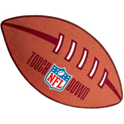 Herding NFL Football-matta, 67 x 122 cm, mjuk, med halkskydd, hudvänlig effekt, Panna: 100% polyamid, brun Herding NFL Football-matta, 67 x 122 cm, mjuk, med halkskydd, hudvänlig effekt, Panna: 100% polyamid, brun