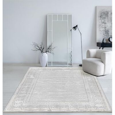 Mias Teppiche Mia's mattor Cielo modern tät matta med kort lugg, vardagsrum, sovrum, elegant glans, glänsande fiber, hög effekt, fjäder, grå, 160 x 230 cm Mias Teppiche Mia's mattor Cielo modern tät matta med kort lugg, vardagsrum, sovrum, elegant glans, glänsande fiber, hög effekt, fjäder, grå, 160 x 230 cm