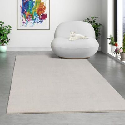 Mias Teppiche Mia's mattor komfort modern fluffig kort lugg matta, halkfri undersida, tvättbar upp till 30 grader, supermjuk pälsoptik, beige, 160 x 220 cm Mias Teppiche Mia's mattor komfort modern fluffig kort lugg matta, halkfri undersida, tvättbar upp till 30 grader, supermjuk pälsoptik, beige, 160 x 220 cm
