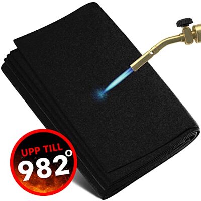 EVOCAMP brandsäker dörrmatta underlag 50x50 cm eldfast matta värmeskyddsmatta upp till 982 °C lödmatta som värmetålig matta för säkert brandskydd svetsmatta brandsäker EVOCAMP brandsäker dörrmatta underlag 50x50 cm eldfast matta värmeskyddsmatta upp till 982 °C lödmatta som värmetålig matta för säkert brandskydd svetsmatta brandsäker