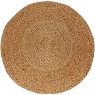 Atout Ciel Rund matta i naturlig jute, D80 cm, beige Atout Ciel Rund matta i naturlig jute, D80 cm, beige