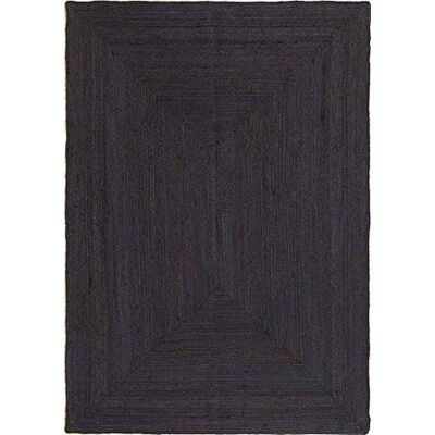 HAMID Jute Alhambra Matta Svart, Matta 100% Jute fiber, Handflätad, Vardagsrum Matsal, Sovrum, Korridorer (120x170cm) HAMID Jute Alhambra Matta Svart, Matta 100% Jute fiber, Handflätad, Vardagsrum Matsal, Sovrum, Korridorer (120x170cm)