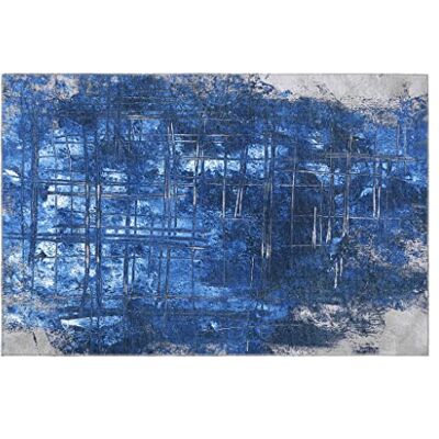 Indomex Rug Reflection 06 160 x 230 cm krämblå Indomex Rug Reflection 06 160 x 230 cm krämblå