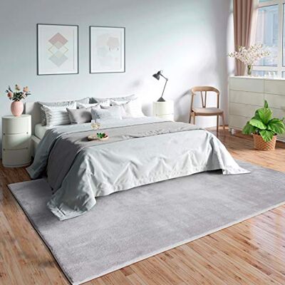 Mias Teppiche Olivia vardagsrum/sovrumsmatta tvättbar 120 x 160 cm, grå Mias Teppiche Olivia vardagsrum/sovrumsmatta tvättbar 120 x 160 cm, grå