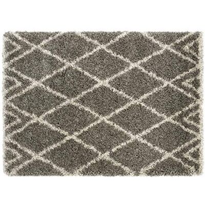 Rugs Direct Mattor direkt ursprung lyxig lurvig diamant grå/beige matta En storlek Färg Rugs Direct Mattor direkt ursprung lyxig lurvig diamant grå/beige matta En storlek Färg