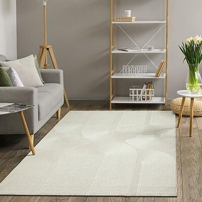 Mias Teppiche Mia's mattor Thing, hållbar och miljömedveten designmatta, mjuk och lättskött, 3D-effekt, tvättbar, lugg av 100% återvunnen polyester. Mias Teppiche Mia's mattor Thing, hållbar och miljömedveten designmatta, mjuk och lättskött, 3D-effekt, tvättbar, lugg av 100% återvunnen polyester.