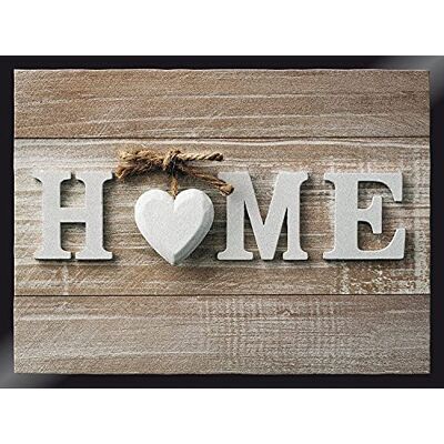 ID MAT 6080 Decohome dörrmatta med hjärtmotiv, polyamidfiber/PVC (polyvinylkloridplast), beige, 60 x 80 x 0,67 cm ID MAT 6080 Decohome dörrmatta med hjärtmotiv, polyamidfiber/PVC (polyvinylkloridplast), beige, 60 x 80 x 0,67 cm