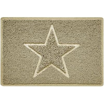 Nicoman Star präglad form entré dörrmatta smutsfångare jet-tvättbar halkfri dörrmatta inomhus eller utomhus (liten, Biege, 60 x 40 cm) Nicoman Star präglad form entré dörrmatta smutsfångare jet-tvättbar halkfri dörrmatta inomhus eller utomhus (liten, Biege, 60 x 40 cm)