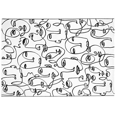 Indomex Rug Faces 160 x 230 cm flerfärgad Indomex Rug Faces 160 x 230 cm flerfärgad