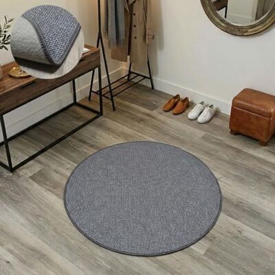 ALFOMBRAS TADI & IMPERIO 1979 - Rustic Jute Round Silver 100 cm ALFOMBRAS TADI & IMPERIO 1979 - Rustic Jute Round Silver 100 cm
