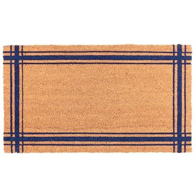 KAF Home Coir dörrmatta med kraftig, väderbeständig, halkfri PVC-baksida 45 x 76 cm, 0,6 cm lugghöjd Perfekt för inomhus- och utomhusbruk (blå) KAF Home Coir dörrmatta med kraftig, väderbeständig, halkfri PVC-baksida 45 x 76 cm, 0,6 cm lugghöjd Perfekt för inomhus- och utomhusbruk (blå)