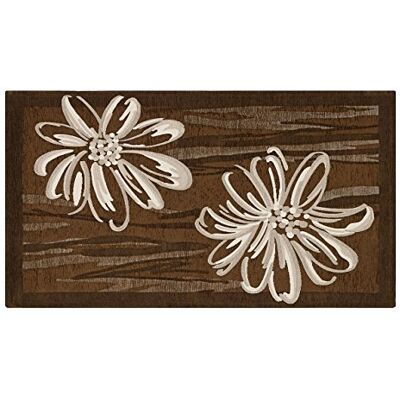 BIANCHERIAWEB Matta 65 x 110 cm Velour Halkfri Design Ametist By Suardi, Set 2 mattor Brun BIANCHERIAWEB Matta 65 x 110 cm Velour Halkfri Design Ametist By Suardi, Set 2 mattor Brun