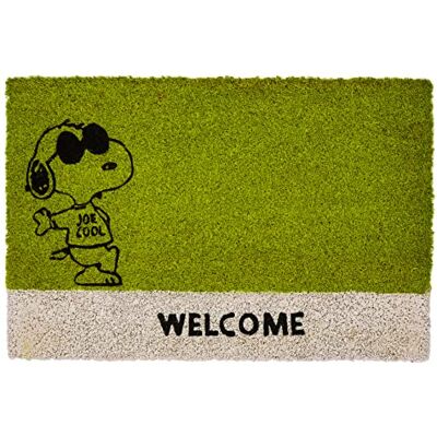 Excelsa Jordnötter dörrmatta Snoopy, kokosfiber, grön, 40 x 60 cm Excelsa Jordnötter dörrmatta Snoopy, kokosfiber, grön, 40 x 60 cm