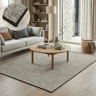 Tadi & Imperio1979 Modern Azor-matta, kompakt textur, varmbrun och modern stil – 100 x 150 cm – brun Tadi & Imperio1979 Modern Azor-matta, kompakt textur, varmbrun och modern stil – 100 x 150 cm – brun