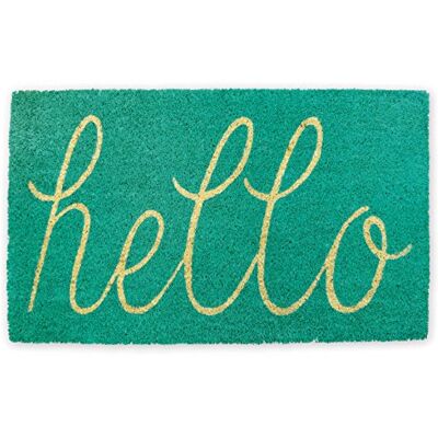 DII halkfri hållbar utomhus/inomhus, husdjursvänlig, 100% naturfiber, aqua, 18 x 30 DII halkfri hållbar utomhus/inomhus, husdjursvänlig, 100% naturfiber, aqua, 18 x 30