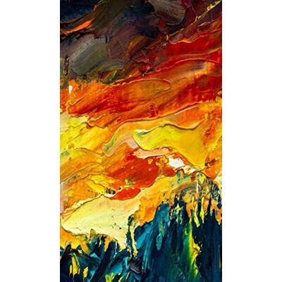 HOMEMANIA Fire Sky 1 - Tryckt Flerfärgad Matta 60x100cm HOMEMANIA Fire Sky 1 - Tryckt Flerfärgad Matta 60x100cm