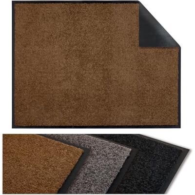 Flandria Anti-damm entrématta, dörrdörrmatta halkfri, absorberande och tvättbar 60 x 80 cm, brun Flandria Anti-damm entrématta, dörrdörrmatta halkfri, absorberande och tvättbar 60 x 80 cm, brun