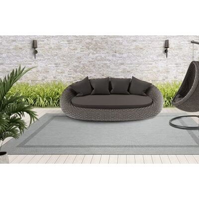 Mias Teppiche Mia´s mattor Lara – modern utomhusmatta, väderbeständig och UV-beständig, för balkong, terrass och vinterträdgård, platt vävd, grå, 160 x 220 cm Mias Teppiche Mia´s mattor Lara – modern utomhusmatta, väderbeständig och UV-beständig, för balkong, terrass och vinterträdgård, platt vävd, grå, 160 x 220 cm