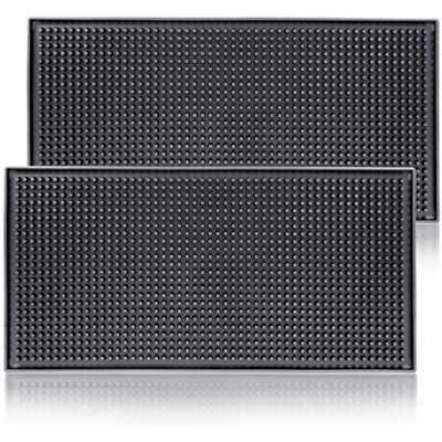 ProTensils Svart barmatta, 30 cm x 15 cm (12 tum x 6 tum) gummibar serveringsmatta, svarta kaffebarmattor, spillmatta för bänkskiva, mattor för hemmabar, frisörmatta (30 x 15) ProTensils Svart barmatta, 30 cm x 15 cm (12 tum x 6 tum) gummibar serveringsmatta, svarta kaffebarmattor, spillmatta för bänkskiva, mattor för hemmabar, frisörmatta (30 x 15)