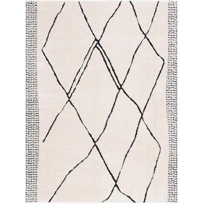 Safavieh Matta - Elfenben/Svart - 150x1x90cm - Matta Safavieh Matta - Elfenben/Svart - 150x1x90cm - Matta