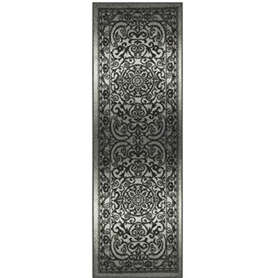 Maples Rugs Pelham Vintage-matta, löpare, halkfri, tvättbar, hall- och entrématta (tillverkad i USA), 61 x 183 cm, grå tonad Maples Rugs Pelham Vintage-matta, löpare, halkfri, tvättbar, hall- och entrématta (tillverkad i USA), 61 x 183 cm, grå tonad