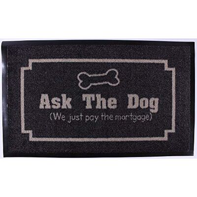 Lafinesse Dekorativ kokos entré dörrmatta Fråga hunden... 75 cm x 45 cm Lafinesse Dekorativ kokos entré dörrmatta Fråga hunden... 75 cm x 45 cm