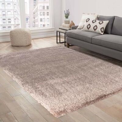 Serdim Rugs Serdim mattor moderna mjuka enkla glänsande skimmer vardagsrum polyester lurviga mattor, brons, 80 x 150 cm (2'6" x 5'0") Serdim Rugs Serdim mattor moderna mjuka enkla glänsande skimmer vardagsrum polyester lurviga mattor, brons, 80 x 150 cm (2'6" x 5'0")