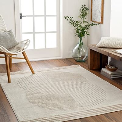 Livabliss Surya Mombasa matta vardagsrum boho, stor matta sovrum 160 x 216 cm – matta för matsal med geometriskt mönster, skandinavisk vardagsrumsmatta modern i beige och brun Livabliss Surya Mombasa matta vardagsrum boho, stor matta sovrum 160 x 216 cm – matta för matsal med geometriskt mönster, skandinavisk vardagsrumsmatta modern i beige och brun