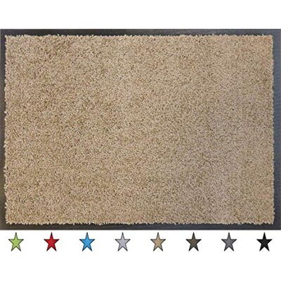oKu-Tex oKuKöksmatta, dörrmatta smutsfångande matta "Eco-Clean" taupe återvunnet gummi för inomhus entré/ytterdörr/trapphus/hall halkfri 60 x 120 cm oKu-Tex oKuKöksmatta, dörrmatta smutsfångande matta "Eco-Clean" taupe återvunnet gummi för inomhus entré/ytterdörr/trapphus/hall halkfri 60 x 120 cm