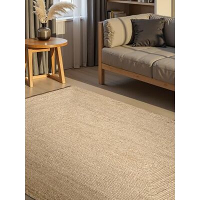 HANSE Home Sharmila jutematta – naturlig vardagsrumsmatta, av 100% jute, handvävd – robust och enkel skötsel – modern, boho-naturfibermatta, naturlig vit – 80 x 150 cm HANSE Home Sharmila jutematta – naturlig vardagsrumsmatta, av 100% jute, handvävd – robust och enkel skötsel – modern, boho-naturfibermatta, naturlig vit – 80 x 150 cm
